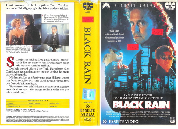 21193 BLACK RAIN (VHS)