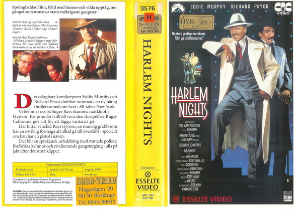 21196 Harlem Nights (VHS)