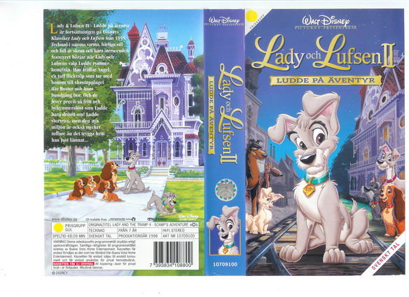 LADY & LUFSEN 2 : ludde på nya äventyr (VHS)