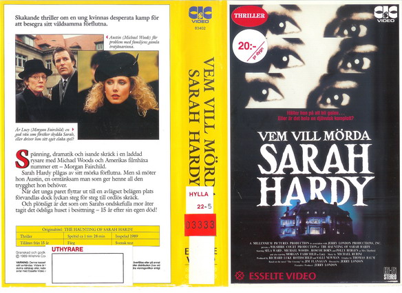 21173 vem vill mörda sarah hardy (VHS)