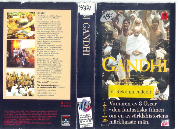 GANDHI (vhs-omslag)