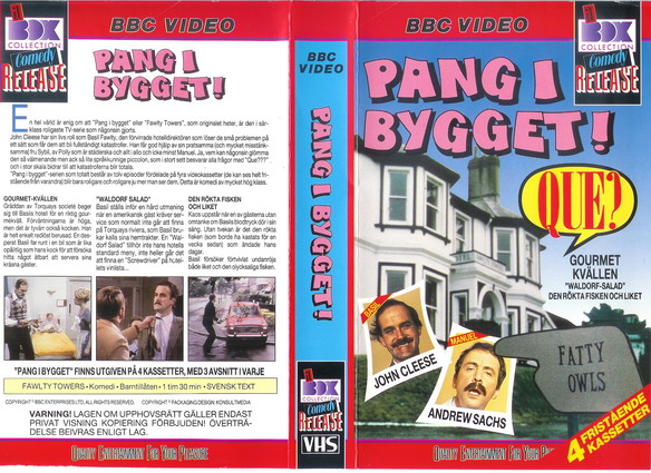 PANG I BYGGET - Gourmekvällen (VHS)