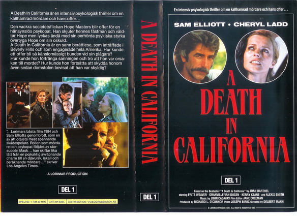 A DEATH IN CALIFORNIA DEL 1 (vhs omslag)