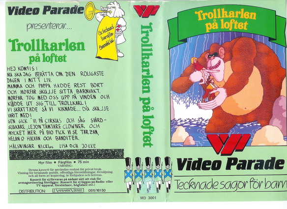 MD 3001 TROLLKARLEN PÅ LOFTET  (VHS)