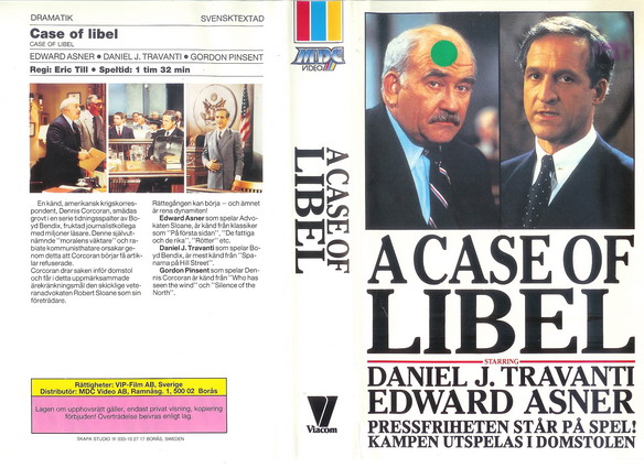 A CASE OF LIBEL  (VHS)