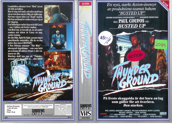 THUNDER GROUND (VHS)