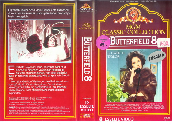 27096 BUTTERFIELD 8 (VHS)