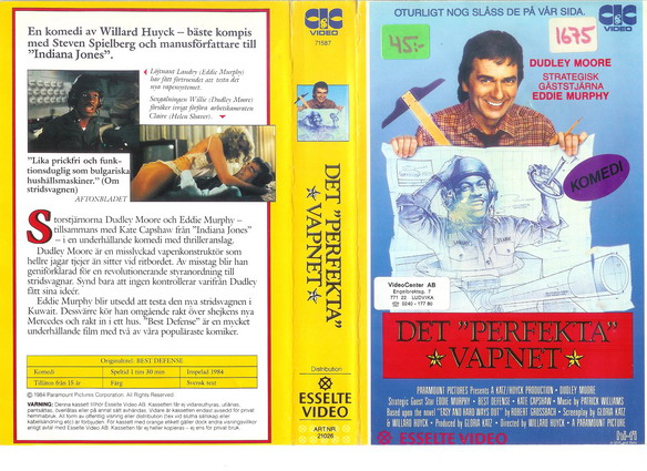 21026 DET PERFEKTA VAPNET (VHS)