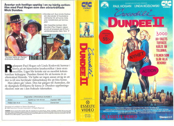 21150 CROCODILE DUNDEE 2 (VHS)