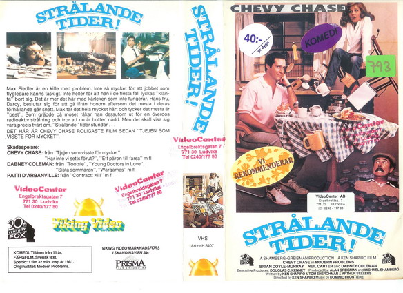 STRÅLANDE TIDER (VHS)