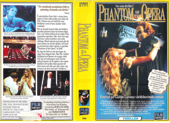 366 Phantom Of The Opera (VHS)