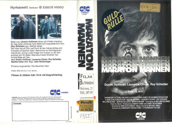11290 MARATONMANNEN  (VHS)