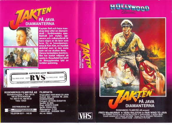 JAKTEN PÅ JAVADIAMANTERNA (VHS)