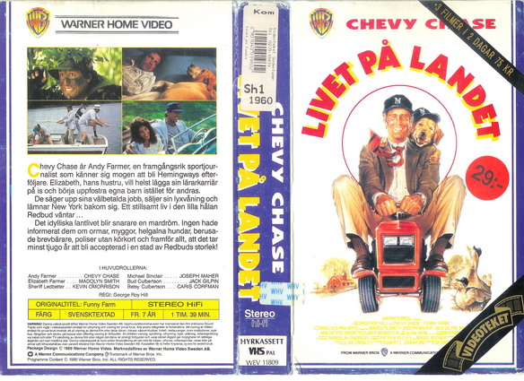 11809 LIVET PÅ LANDET (VHS)