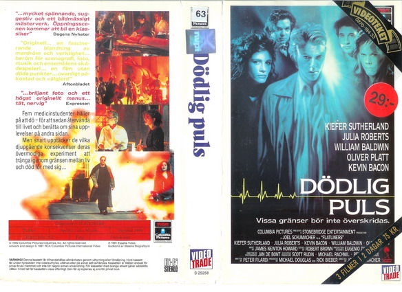 25258 DÖDLIG PULS (VHS)