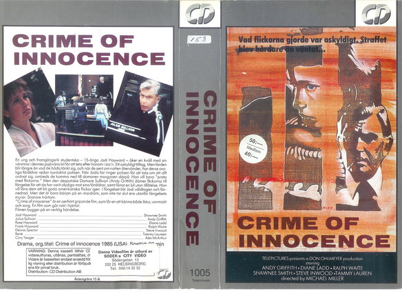 CRIME OF INNOCENCE (Vhs-Omslag)