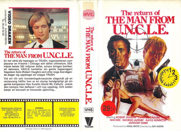 RETURN OF THE MAN FROM UNCLE (Vhs-Omslag)