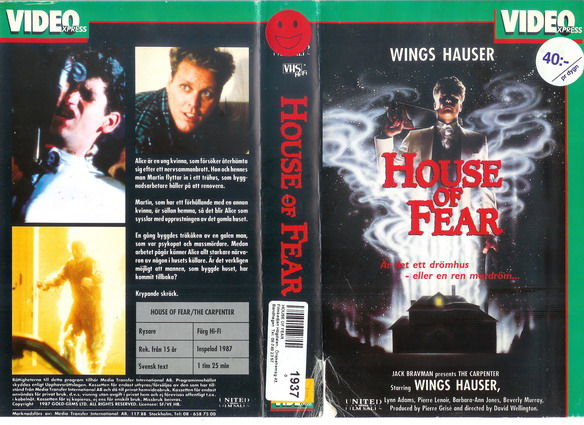 HOUSE OF FEAR(vhs omslag)