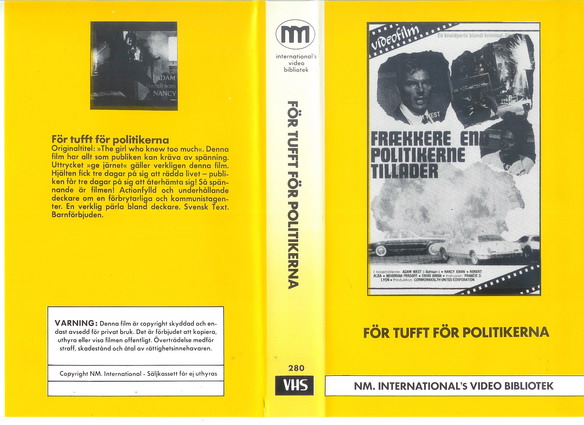 280 FÖR TUFFT FÖR POLITIKERNA  (VHS)