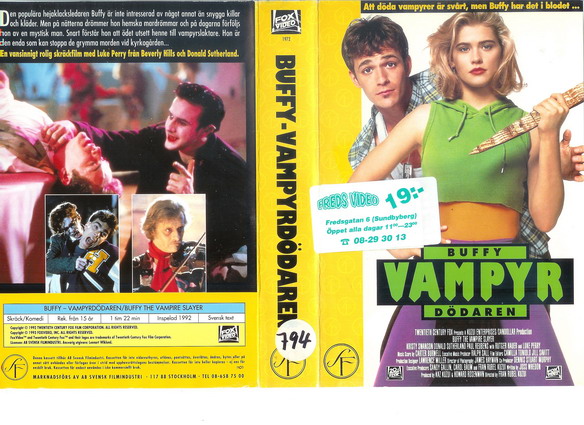 BUFFY VAMPYR DÖDAREN (VHS)