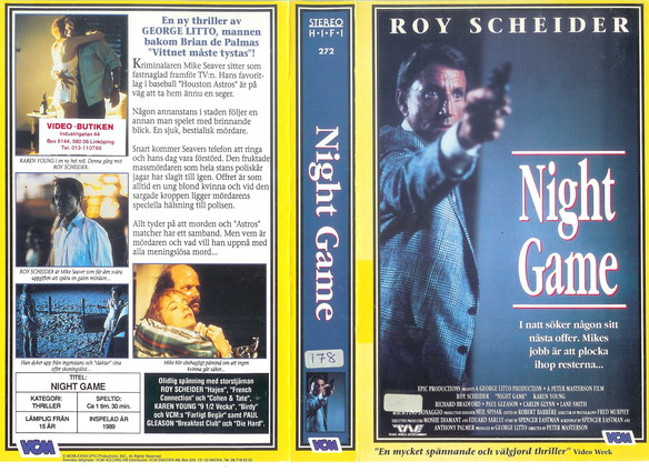 272 NIGHT GAME (VHS)