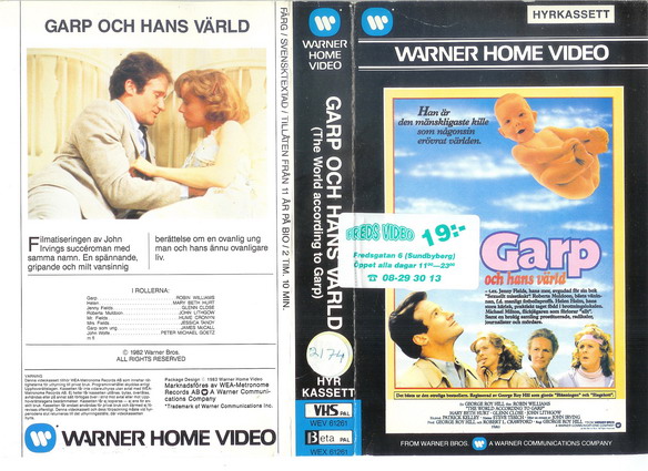 GARP OCH HANS VÄRLD (VHS)