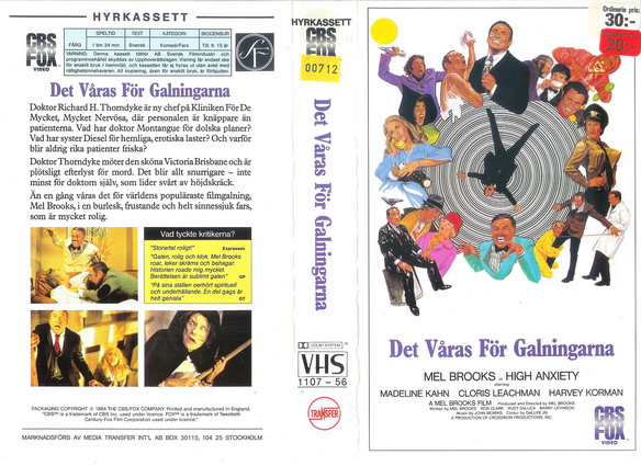 DET VÅRAS FÖR GALNINGARNA (VHS)