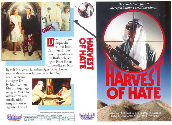 5004 HARVEST OF HATE  (VHS)