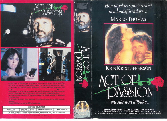 ACT OF PASSION (Vhs-Omslag)