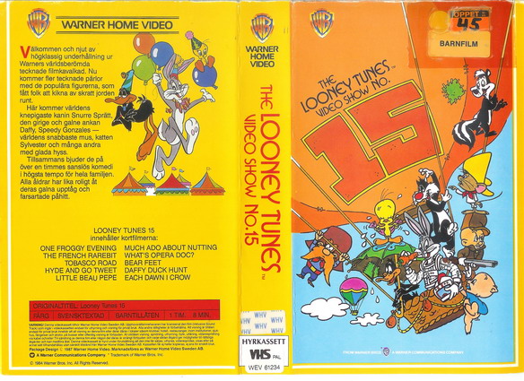 LOONEY TUNES 15 (Vhs-omslag)
