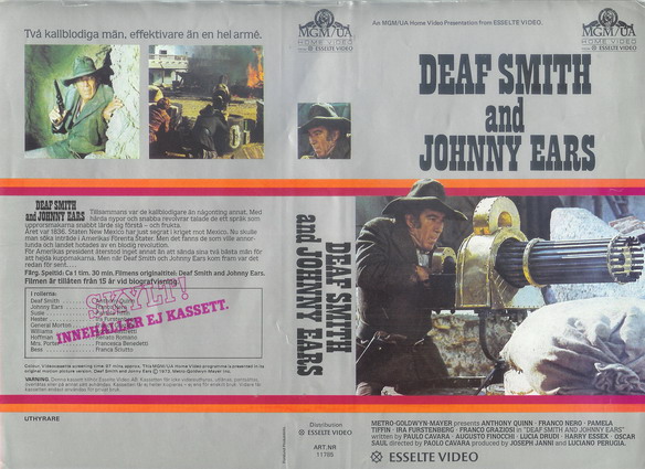 DEATH SMITH AND JOHNNY EARS (Vhs-Omslag)