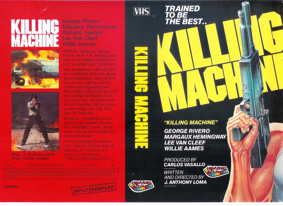 KILLING MACHINE (Vhs-Omslag)