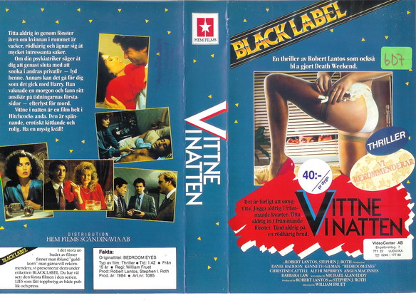 1085 Vittne I Natten  (VHS)