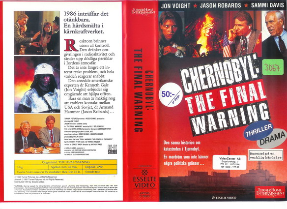 CHERNOBYL: THE FINAL WARNING (Vhs-Omslag)