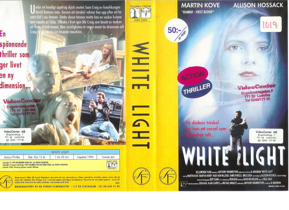 WHITE LIGHT (vhs-omslag)