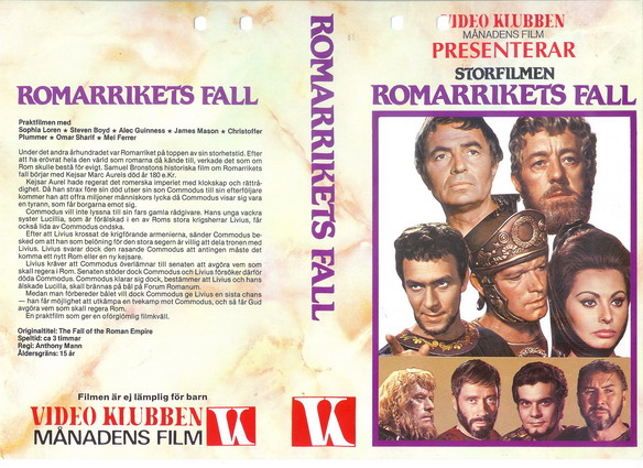 ROMERRIKETS FALL (VHS)