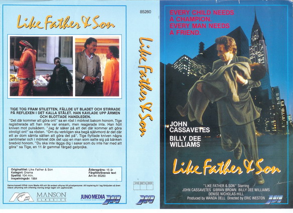 LIKE FATHER & SON (Vhs-Omslag)
