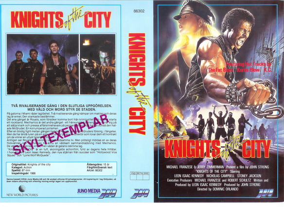 KNIGHTS OF THE CITY (Vhs-Omslag)