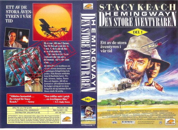 7507 HEMINGWAY DEN STORE ÄVENTYRAREN DEL 1 (VHS)