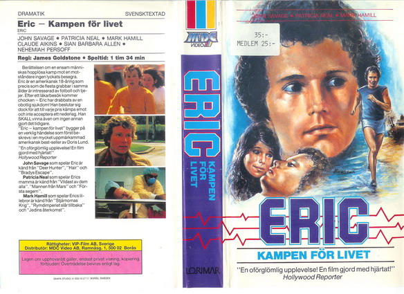 ERIC-KAMPEN FÖR LIVET  (VHS)