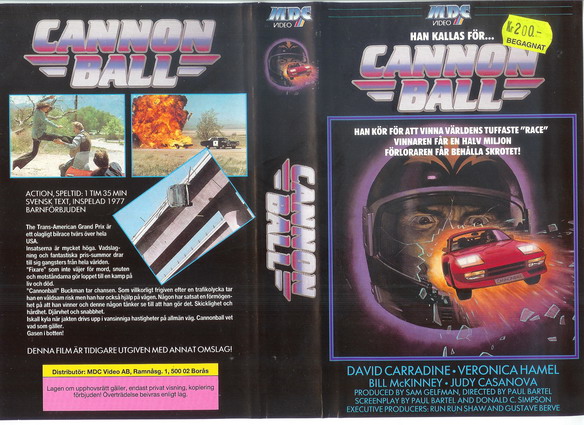 CANNONBALL (VHS)