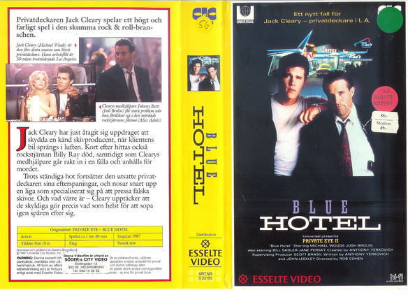 22155 BLUE HOTEL (VHS)