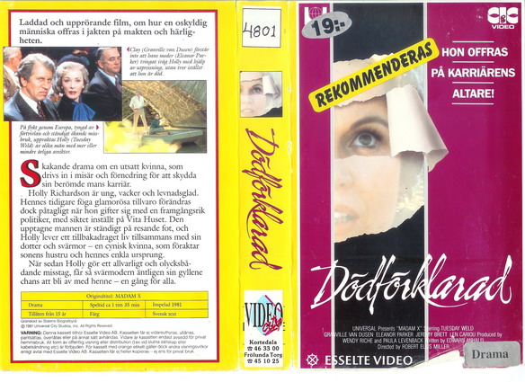 22124 DÖDFÖRKLARAD (VHS)