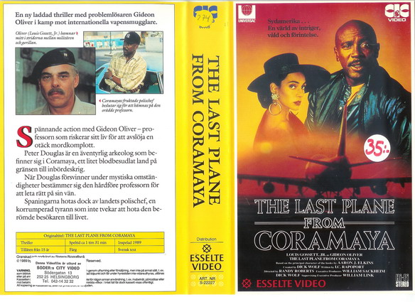 LAST PLANE FROM CORAMAYA (VHS)