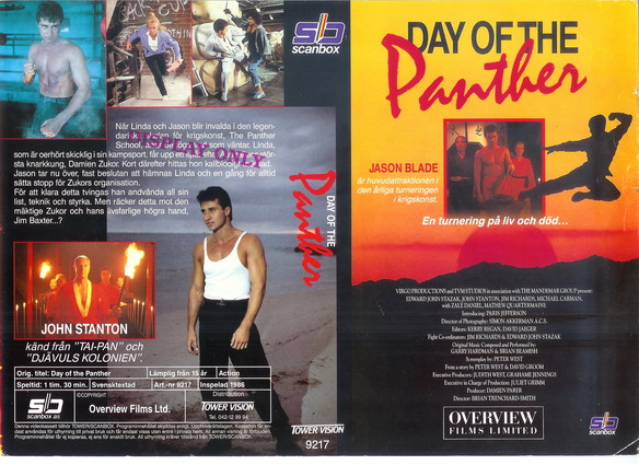 DAY OF THE PANTHER (vhs-omslag)