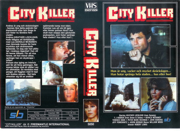 CITY KILLER (vhs-omslag)