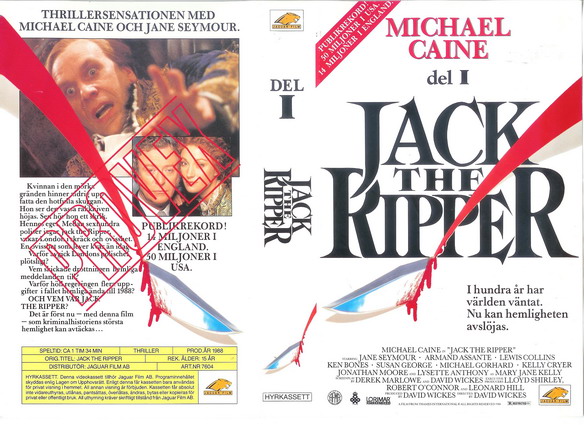 JACK THE RIPPER DEL 1 (Vhs-Omslag)
