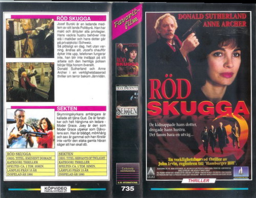 735 RÖD SKUGGA/SEKTEN (VHS)
