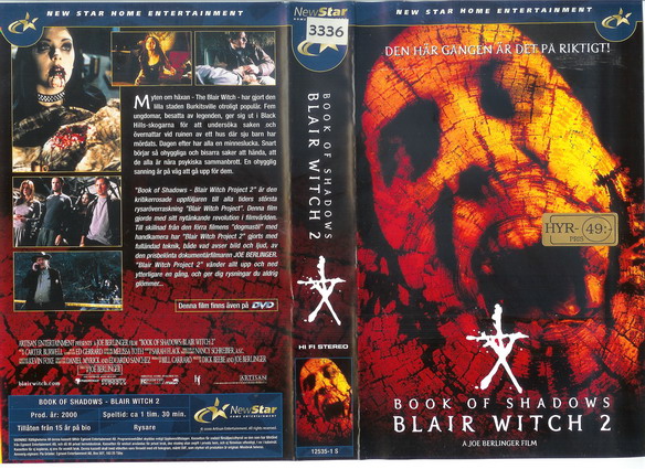 BLAIR WITCH 2 (Vhs-Omslag)