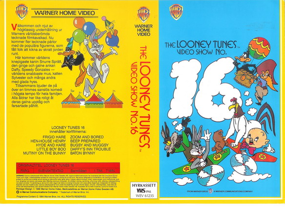 LOONEY TUNES 16(Vhs-omslag)
